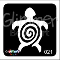 Glitter tattoo 021 Turtle Swirl Pack Of 5 (021 Turtle Swirl Pack Of 5)